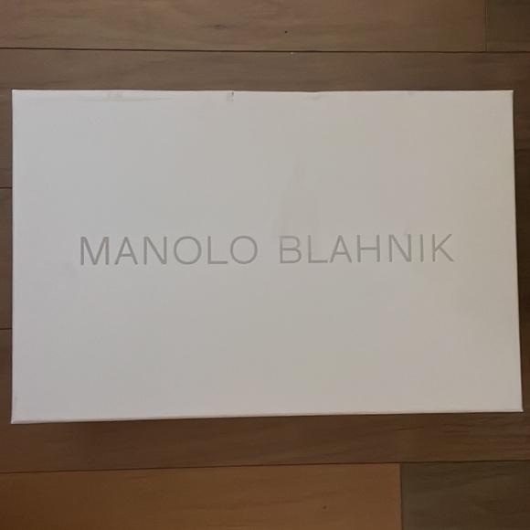 Manolo Blahnik Hangisi 90 Crystal Lace Bridal Wedding Pump Heels - Picture 14 of 15